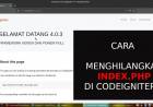CARA MENGHILANGKAN INDEX PHP DI CODEIGNITER 4 #2