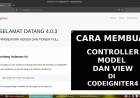 CARA MEMBUAT CONTROLLER, MODEL DAN VIEW PADA CODEIGNITER 4 #5