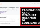 PAGINATION ATAU MEMBUAT HALAMAN DI CODEIGNITER 4 #9