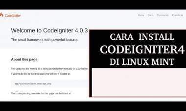 Cara Install Codeigniter 4