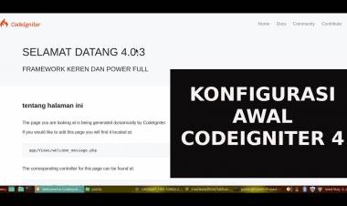 KONFIGURASI DASAR CODEIGNITER 4 #3