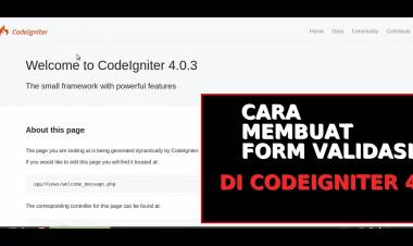 CARA MEMBUAT FORM VALIDASI DI CODEIGNITER 4 #6