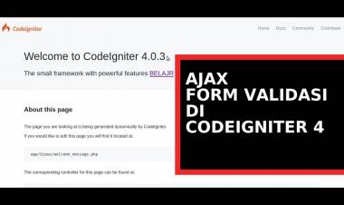AJAX FORM VALIDASI DI CODEIGNITER 4 #7