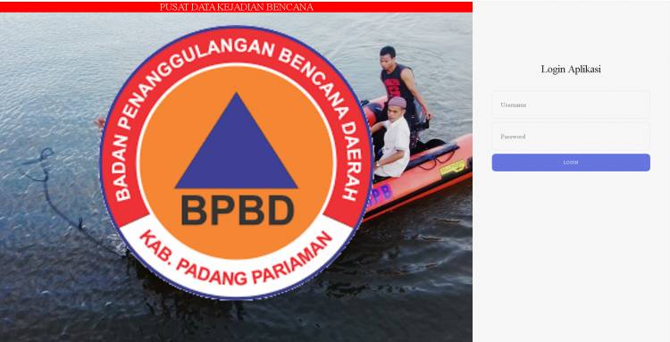 GRATIS Aplikasi Pusat Data Kejadian Bencana Berbasis Web