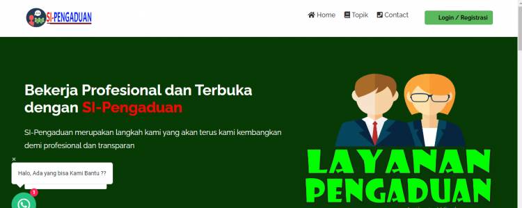 UPDATE Aplikasi Pengaduan berbasis web